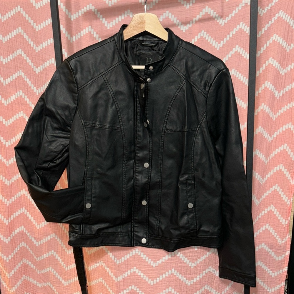 Soft faux leather jacket